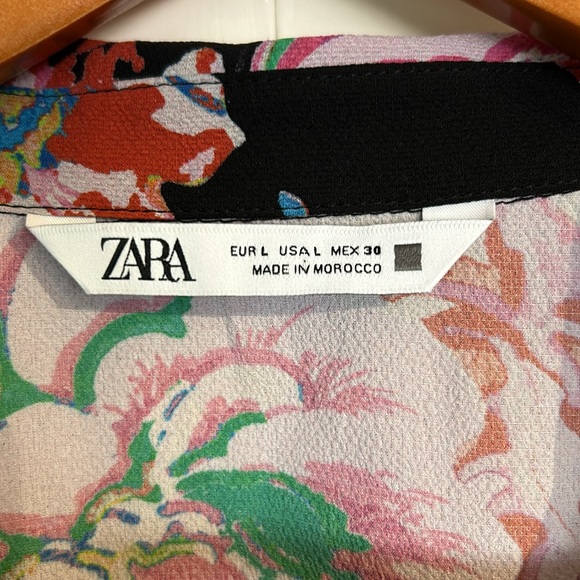Zara Floral Button Up Blouse - Picture 3 of 5